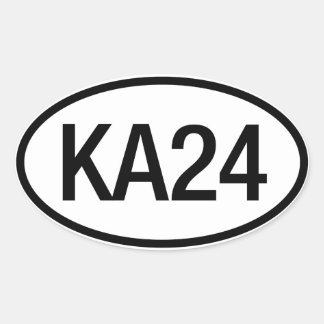 Ovalada Pegatina del motor Datsun Nissan KA24
