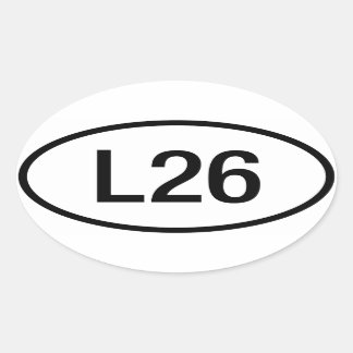 Ovalada Pegatina del motor Datsun Nissan L26 260Z