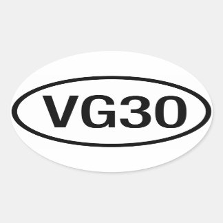 Ovalada Pegatina del motor Datsun Nissan VG30