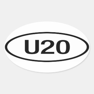 Ovalada Pegatina del motor Datsun U20