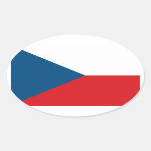 Ovalada Pegatina del óvalo de la bandera de la República