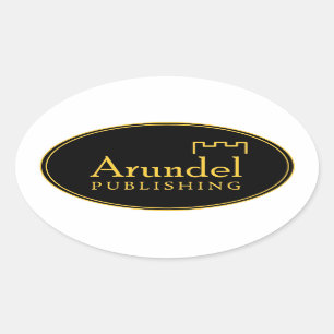 Ovalada Pegatina del óvalo del logotipo de Arundel