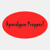Pegatina del precursor del apocalipsis