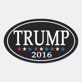 Ovalada Pegatina del presidente Donald Trump 2016