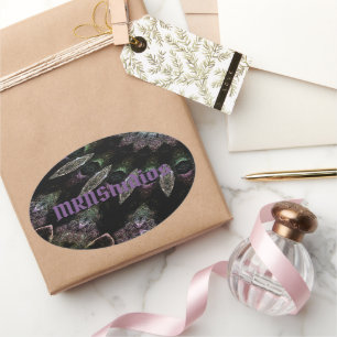 Ovalada Pegatina estrella de Theo