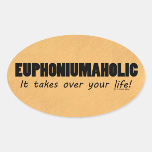 Ovalada Pegatina Euphoniumaholic Life Oval