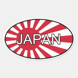 Ovalada Pegatina Euro de Japón