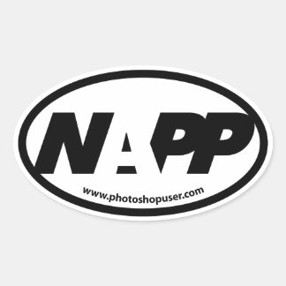 Ovalada Pegatina Euro de NAPP
