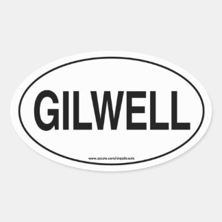 Ovalada Pegatina Gilwell car