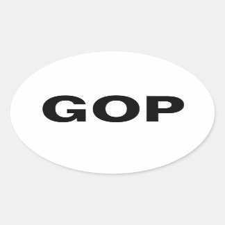 OVALADA PEGATINA GOP