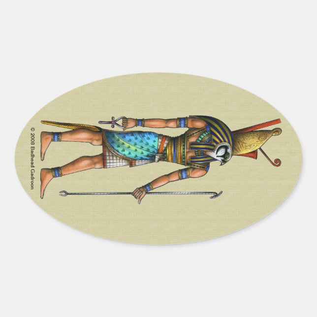 Ovalada Pegatina Horus Oval (Anverso)