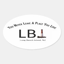 Pegatina LBI Long Beach Island, faro NJ