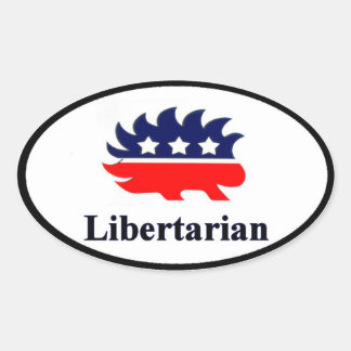 Ovalada Pegatina liberal