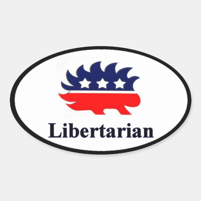 Ovalada Pegatina liberal (Anverso)