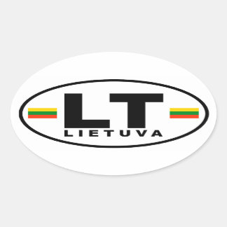 Ovalada PEGATINA LT Lietuva