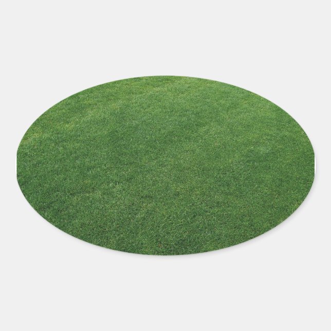 Ovalada Pegatina Luscious Turf Oval (Anverso)