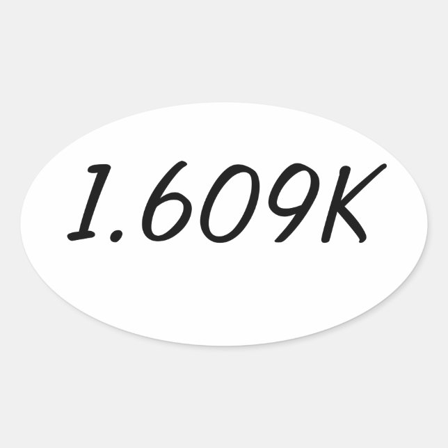 Ovalada Pegatina Mile (Anverso)