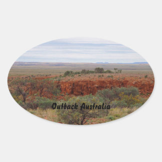 Ovalada Pegatina paisajista australiano