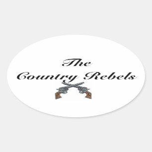 Ovalada Pegatina para el parachoques… llana