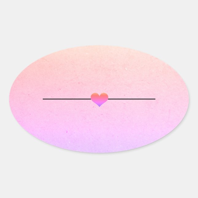 Ovalada Pegatina redondo clásico en blanco arco iris (Anverso)