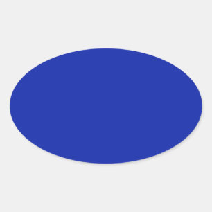 Ovalada Pegatina Royal Blue Oval