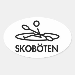 Ovalada Pegatina Skoboten