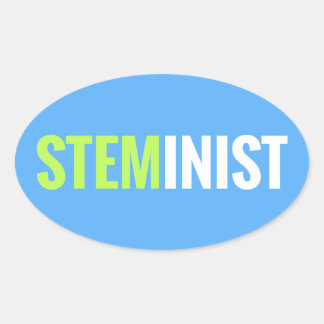 Ovalada PEGATINA STEMinist - Oval