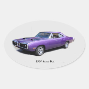 Ovalada pegatina Super Bee 1970
