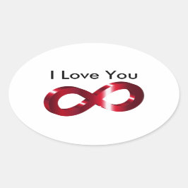 Ovalada Pegatina - Te amo - Infinito