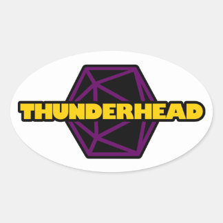 Ovalada Pegatina Thunderhead