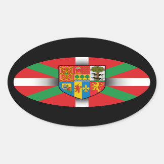 Ovalada Pegatina vasco