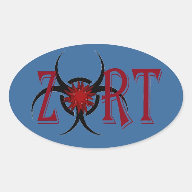 Ovalada Pegatina Z.O.R.T. Oval (Anverso)