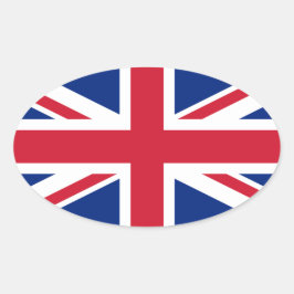 Ovalada Reino Unido* Pegatina del pabellón Oval