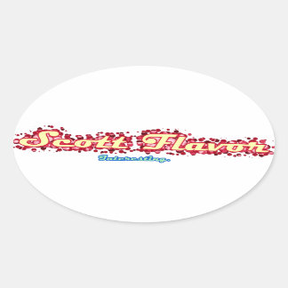 Ovalada Scott Flavor: Pegatina interesante