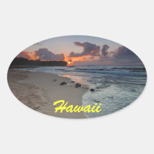 Ovalada Shipwreck Beach Sunrise Pegatina