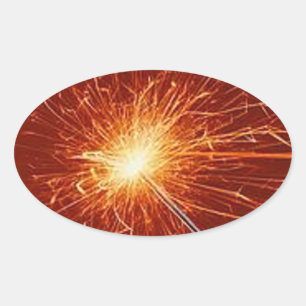 Ovalada Sparkler - Pegatina