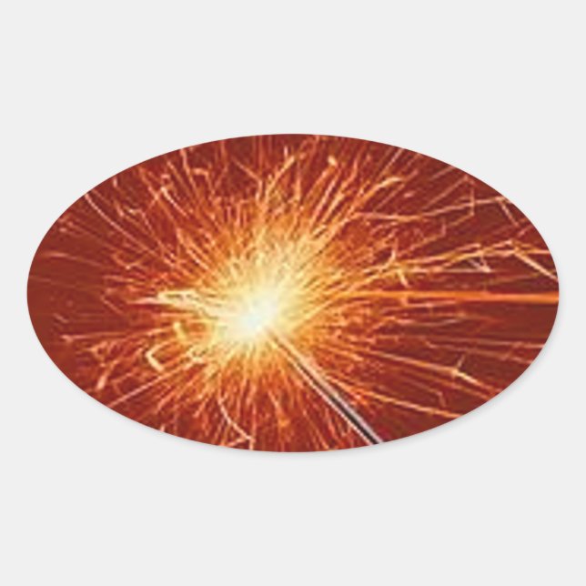 Ovalada Sparkler - Pegatina (Anverso)