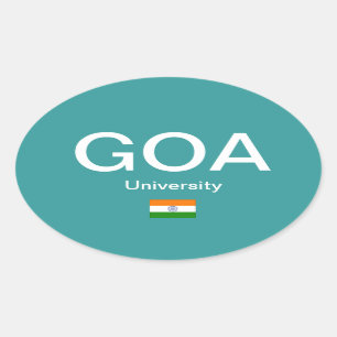 Ovalada Universidad Goa* (India) Pegatina del Festival al 