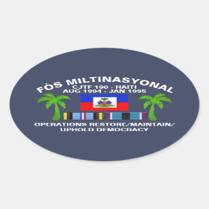 Ovalada Uphold Democracy Pegatina