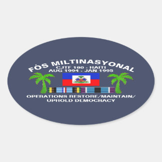 Ovalada Uphold Democracy Pegatina