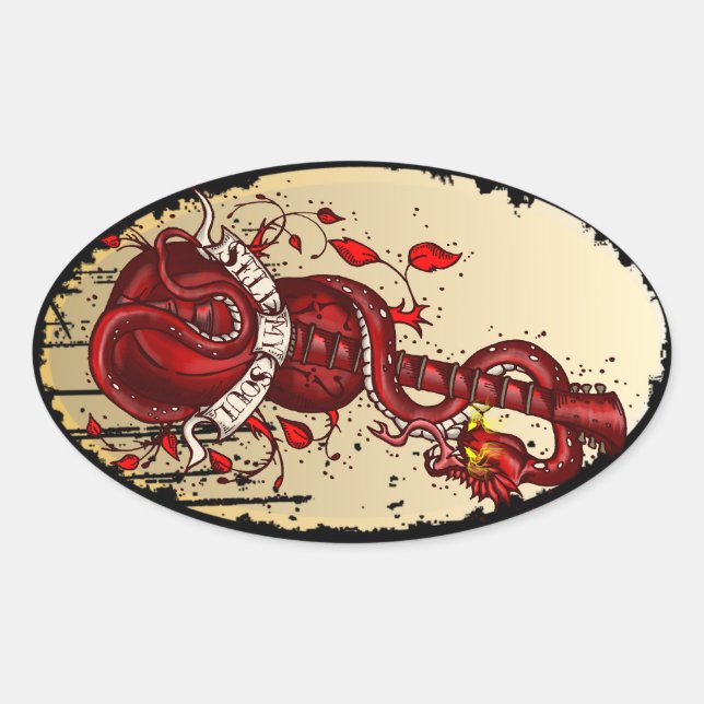 Ovalada Vender mi pegatina Soul (Anverso)