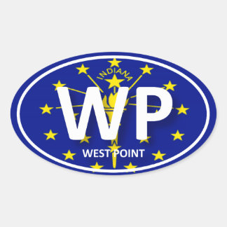 Ovalada West Point _ Pegatina USMA _ Indiana