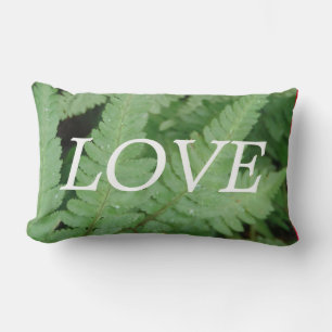 OVE almohada de inspiración de helecho verde