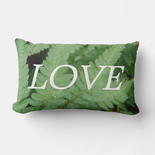 OVE almohada de inspiración de helecho verde (Anverso)