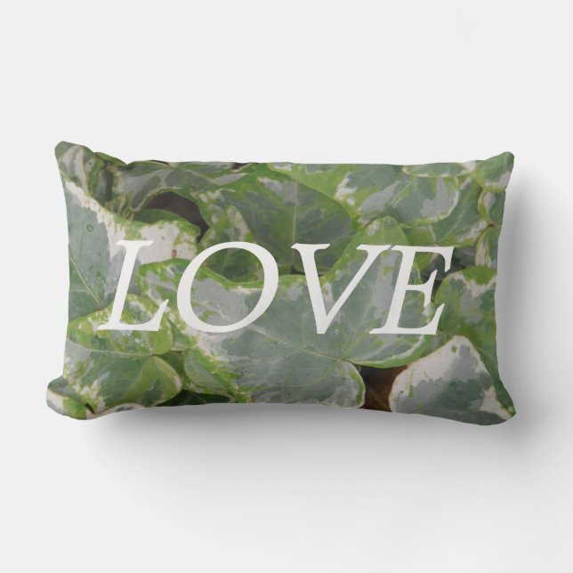 OVE almohada de inspiración de marfil verde (Anverso)