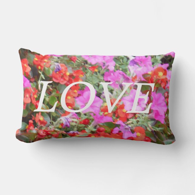 OVE naranja y rosa , almohada de inspiración de fl (Anverso)