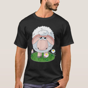 Oveja Con Regalo De Camiseta Cuta De Flor Para Chi