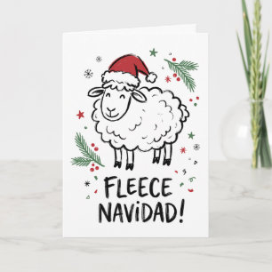 Oveja divertida Fleece Navidad Navidad