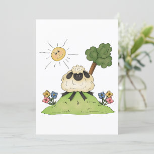 Oveja En Invitaciones A Las Colinas