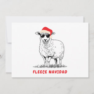 Oveja Fleece Navidad con Gafas de Sol